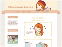 Tablet Screenshot of cinnamonseries.com